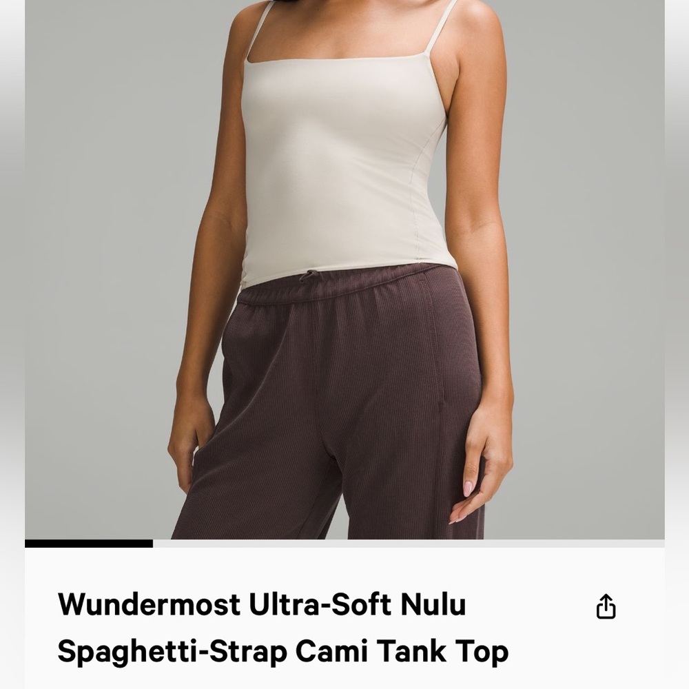 LULULEMON WUNDERMOST NULU CAMI TANK TOP